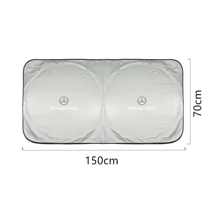 Car Windshield Sun Shade Visor UV Protection Shield For Mercedes Benz B/C/E/S Class A Class C200L GLC GLE CLA﻿