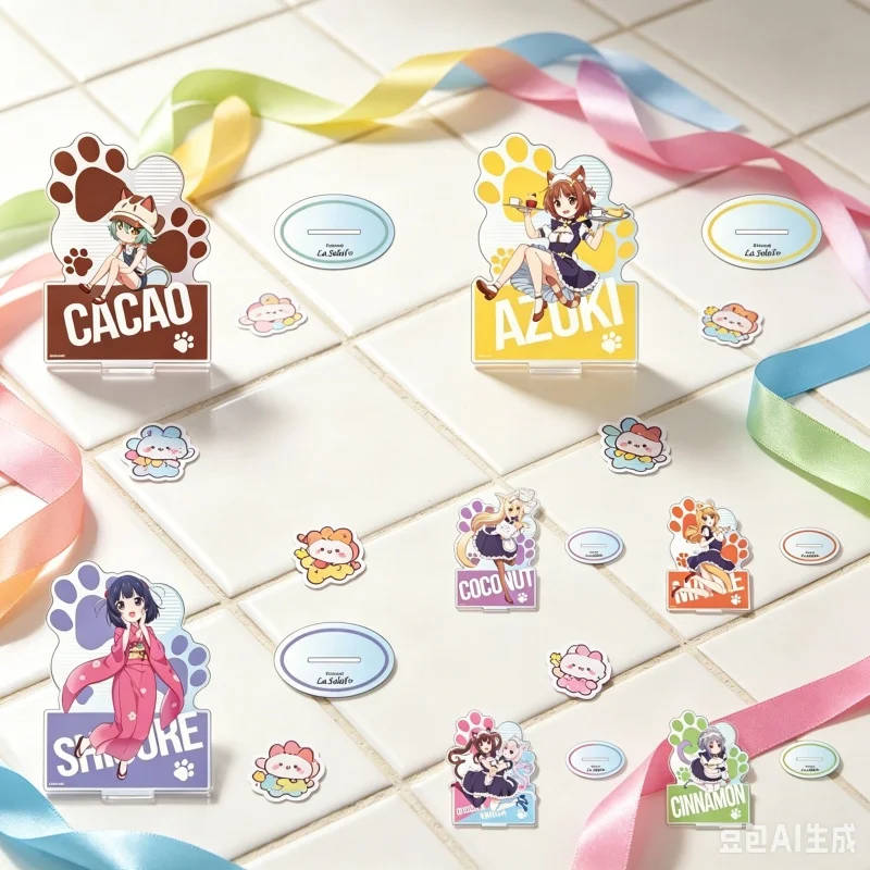 Wholesale New Product Game Nekopara 15cm Acrylic Standee Game Collection Figurines Gifts Display Model Plate Character Keychain