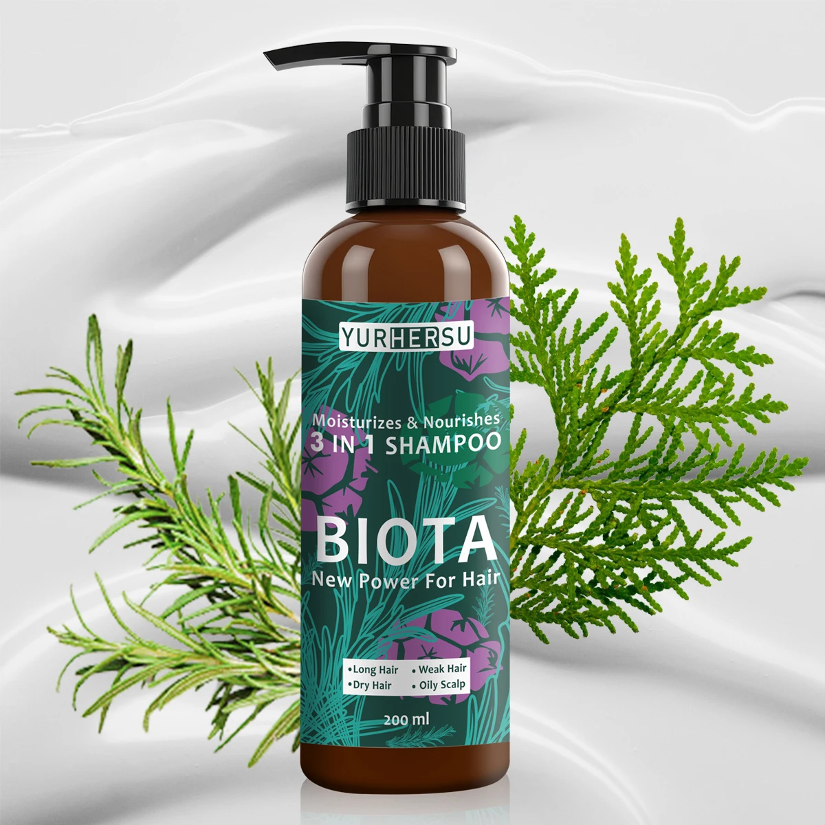 

3-in-1 arborvitae Shampoo Conditioner Usman Grass Handmade Hair Nourishing Oil Control Refreshing Fluffy and Soothing Hair Care