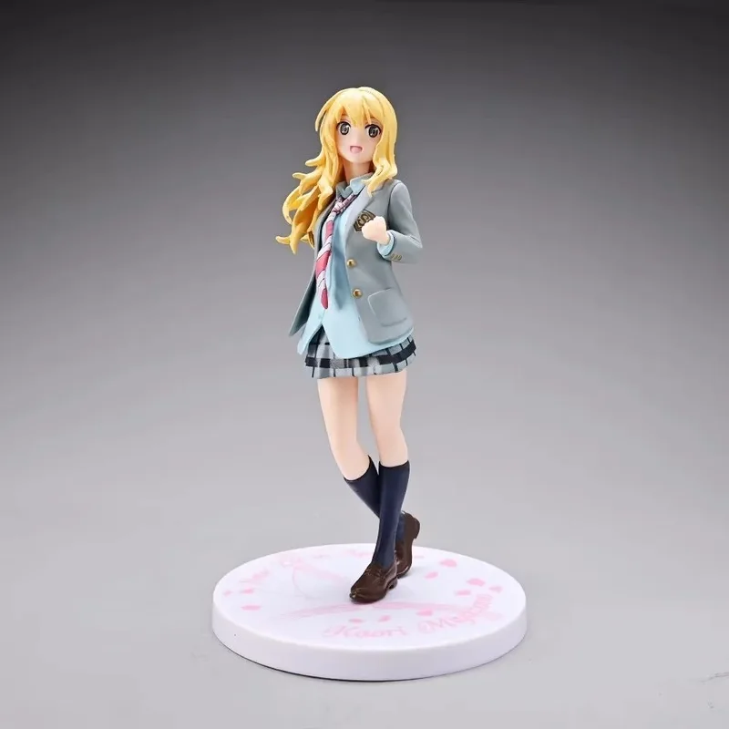 Figura de Anime de 18 cm, Your Lie In April, Tessie, Modelo de Animación en Pie, Juguete de Colección, Muñeca Decorativa de PVC