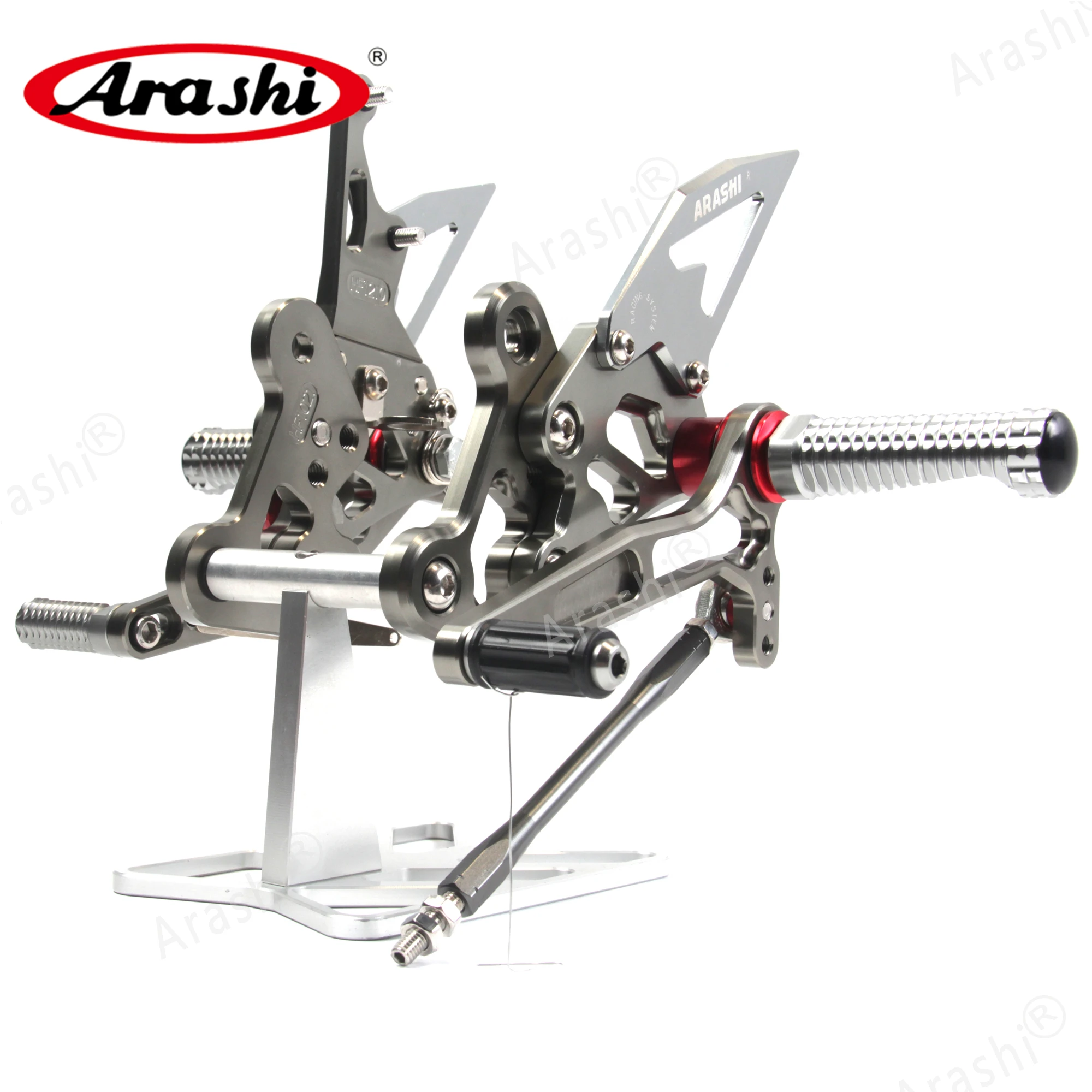 Arashi For SUZUKI GSXS750Z 2015 - 2022 Adjustable Rearset CNC Footrests GSXS Z 750 GSXSZ750 GSXS750 GSX-S750 2016 2017 2018 2019