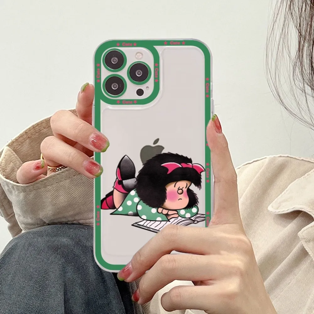 M-Mafalda Phone Case For Redmi 7 8 9 A For Redmi Note 5 7 8 9 10 11 Pro Max 4G 5G Funfas