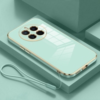 For Realme12pro Luxury Plating Lanyard Silicone Case Oppo Realme 12 11 Pro Realme12 Plus 9 8 4g 5g 12pro 9pro 11pro Back Cover