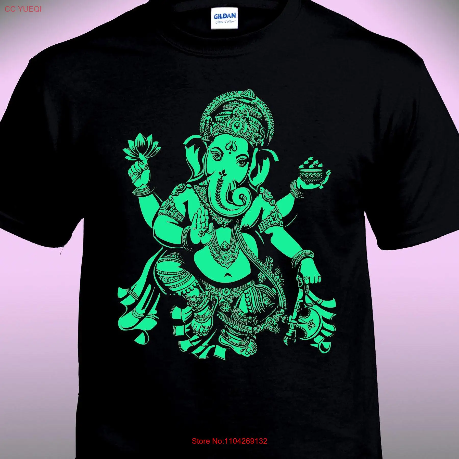 Ganesha Patron of New Beginnings T Shirt long or short sleeves