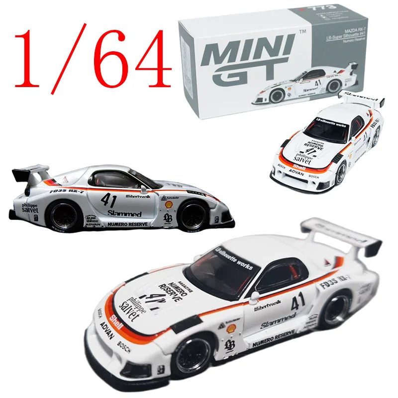 

MINIGT Литая под давлением модель автомобиля MAZDA из сплава масштаба 1/64 MAZDA # 785 RX-7 игровые транспортные средства игрушки для мальчиков подарочная оригинальная коробка