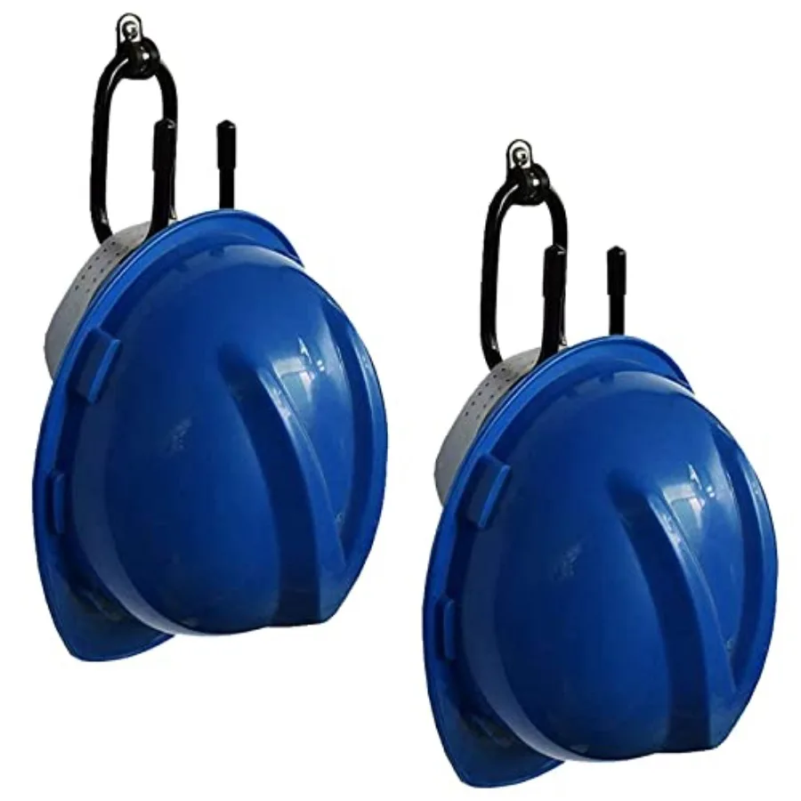 

2 Pack Universal Over The Seat Hard Hat Rack, Wall Mount Hard Hat Holder Hanger Hook - Strong and Flexible for Variety of Hard
