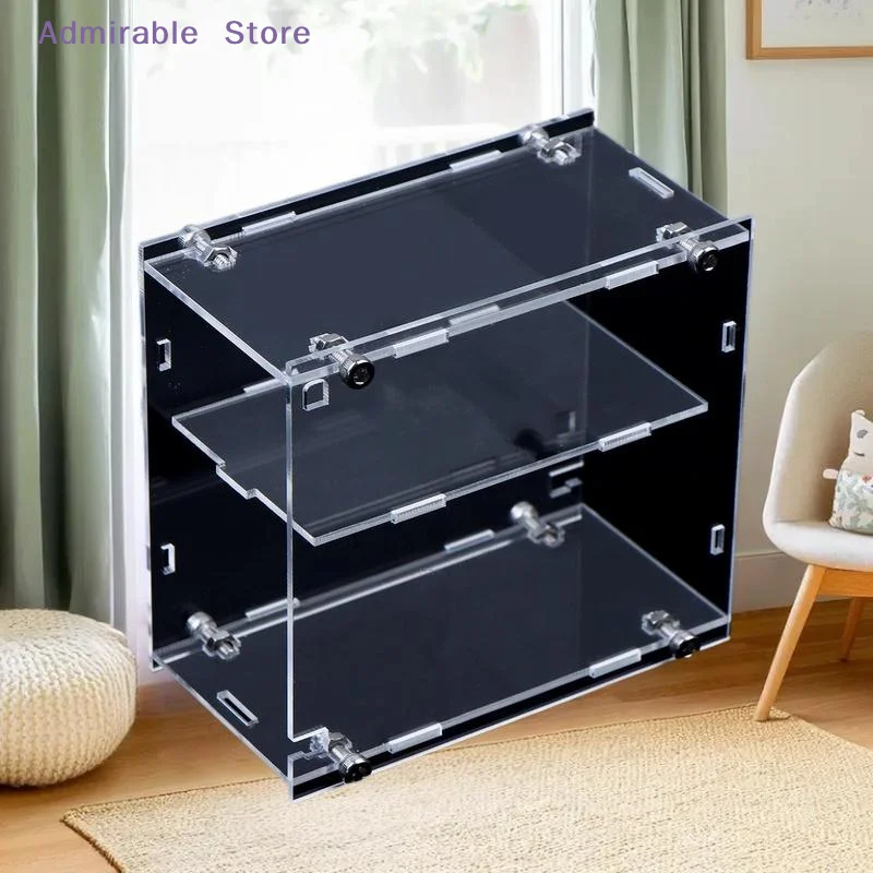 w1/64 Model Cars Acrylic Display Case Fit For Mini Size MiniGT Tomica Assembled Dust Proof Box Cabinet Toy Vehicles