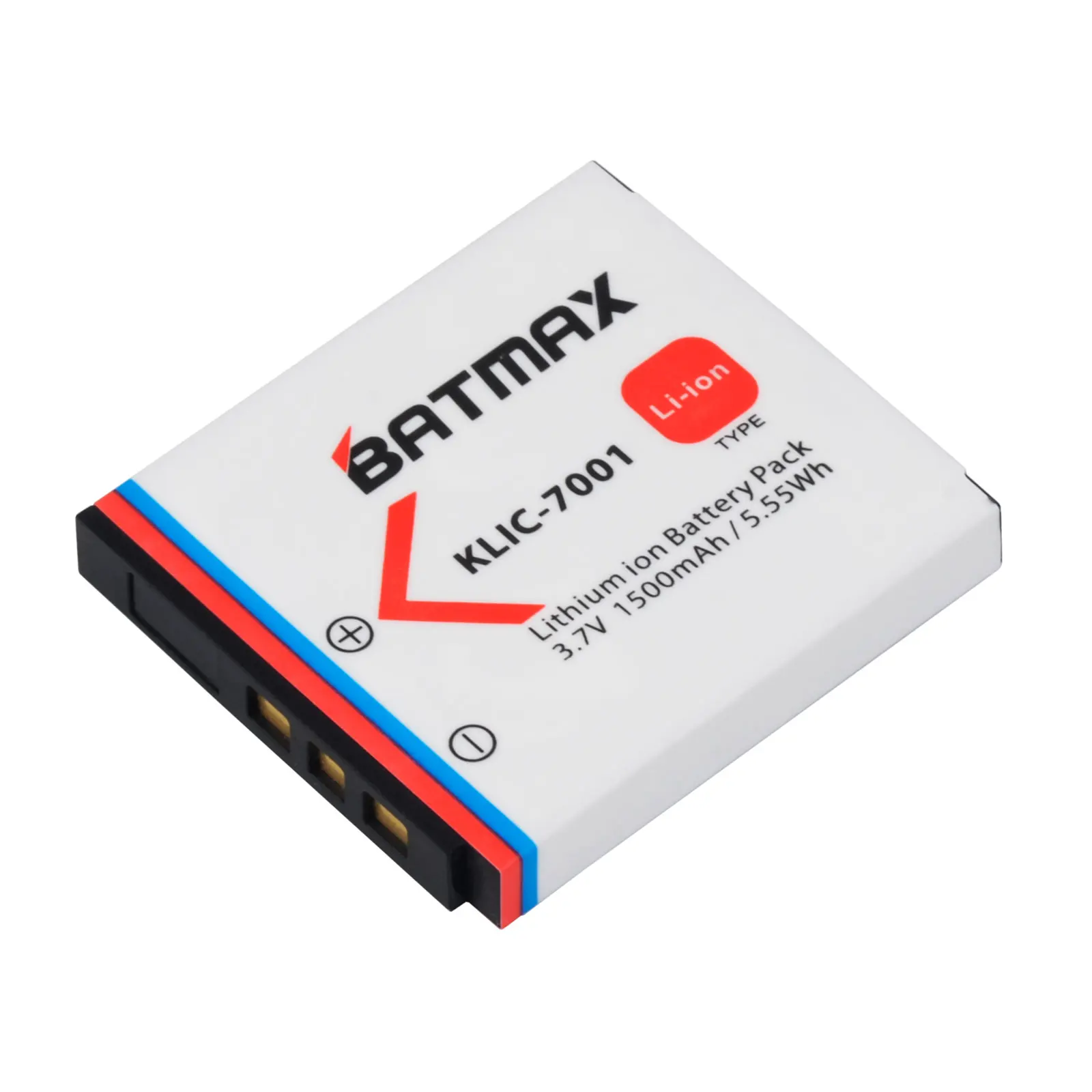 Batmax KLIC-7001 KLIC7001 Battery 1500mAh for Kodak M1063 M341 M340 M320 M1073  M753 M763 M853 M863 M893 M1063 M1013 IS V550