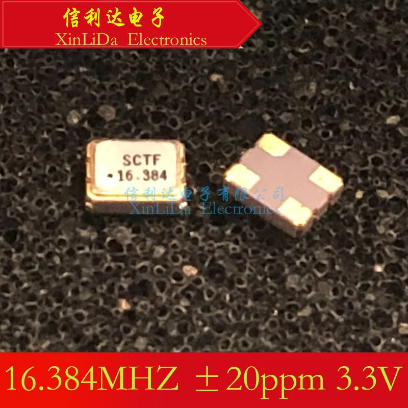 16.384MHZ ±20ppm 3.3V SMD-3225-4P Active Crystal Oscillator New and Original