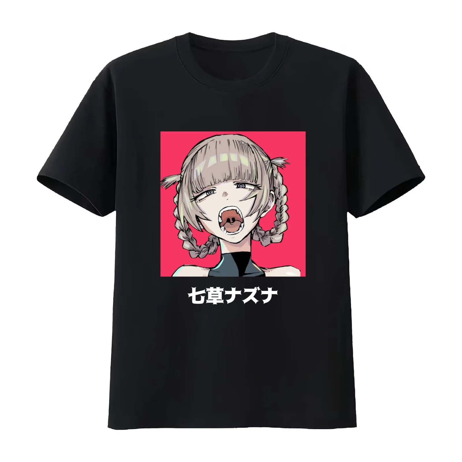 Nazuna Nanakusa T-Shirt Summer Casual Cotton Tee Oversized Streetwear Tops Vintage Graphic Print Loose Fit Short Sleeve