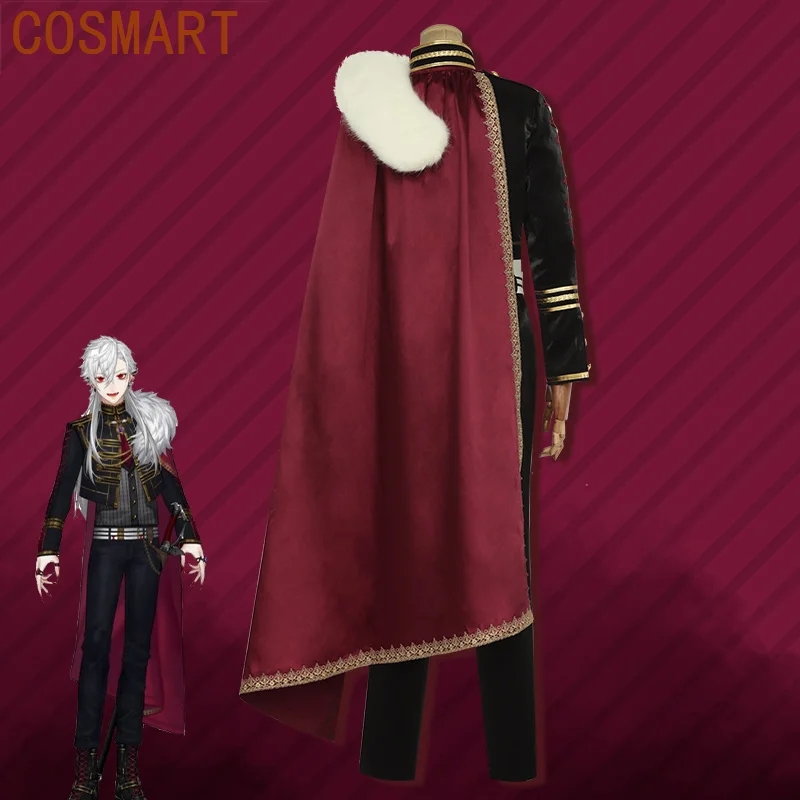 COSMART Anime Vtuber Nijisanji Gamers Kuzuha Game Suit Noble Clothing Uniform Cosplay Costume Halloween Party Outfit S-3XL