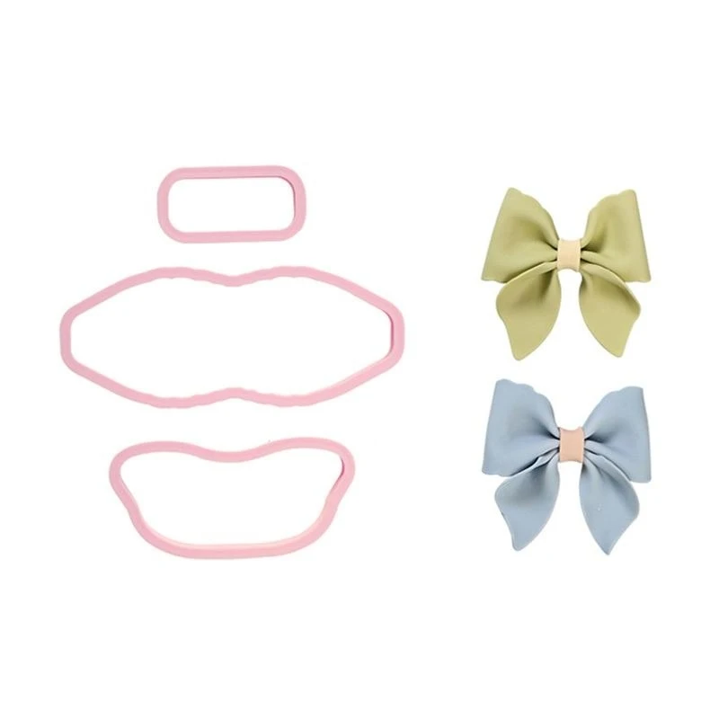 

Cookie Moulds Plastic Material Cookie Cutters Bowknots Shaped Baking Accessories Gadgets for Kids Baking Cookie Biscuits