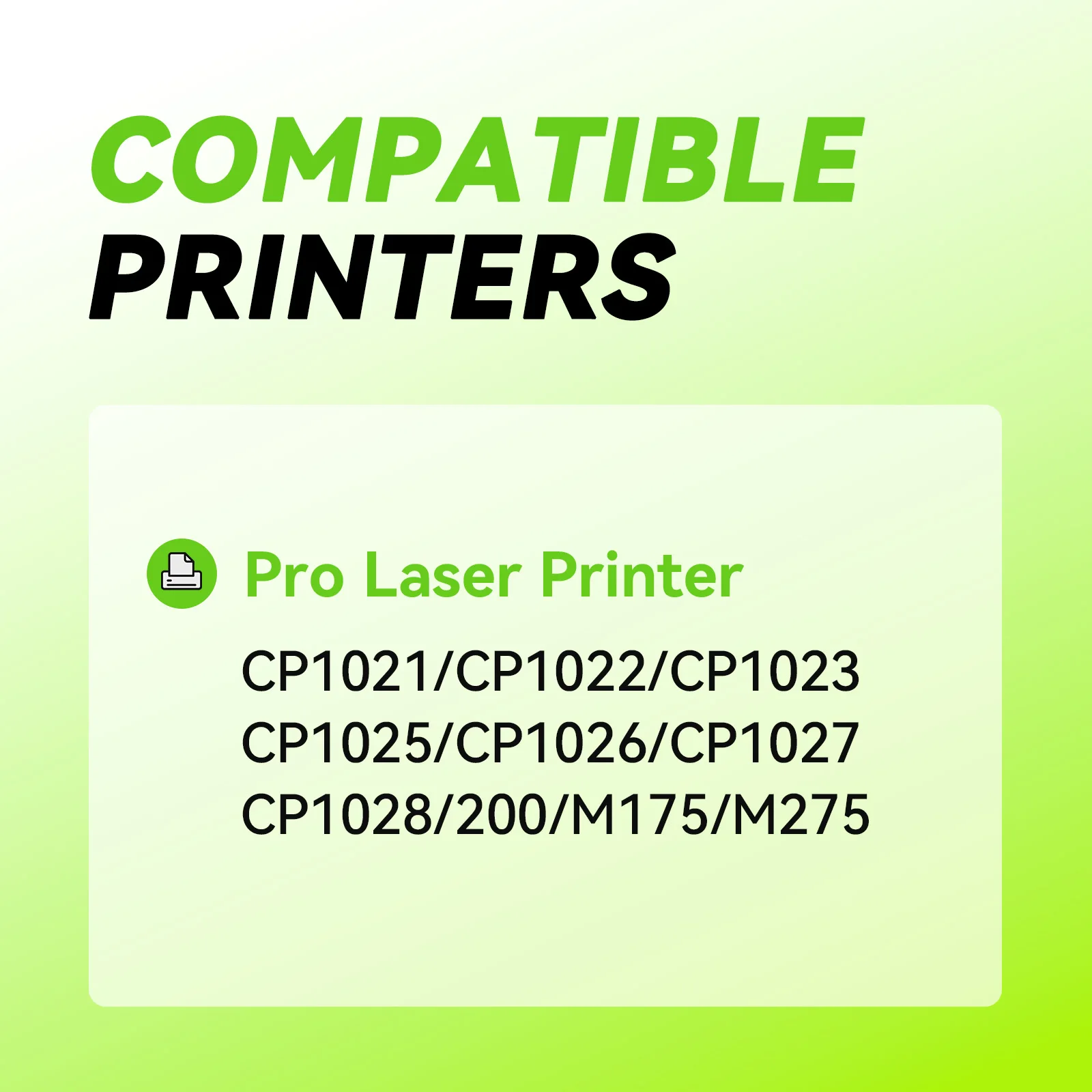 CE310A CE311A CE312A CE313A 126A Compatible TONER Cartridge for hp Laserjet Pro CP1025 CP1025NW MFP M175a M275a With Chip