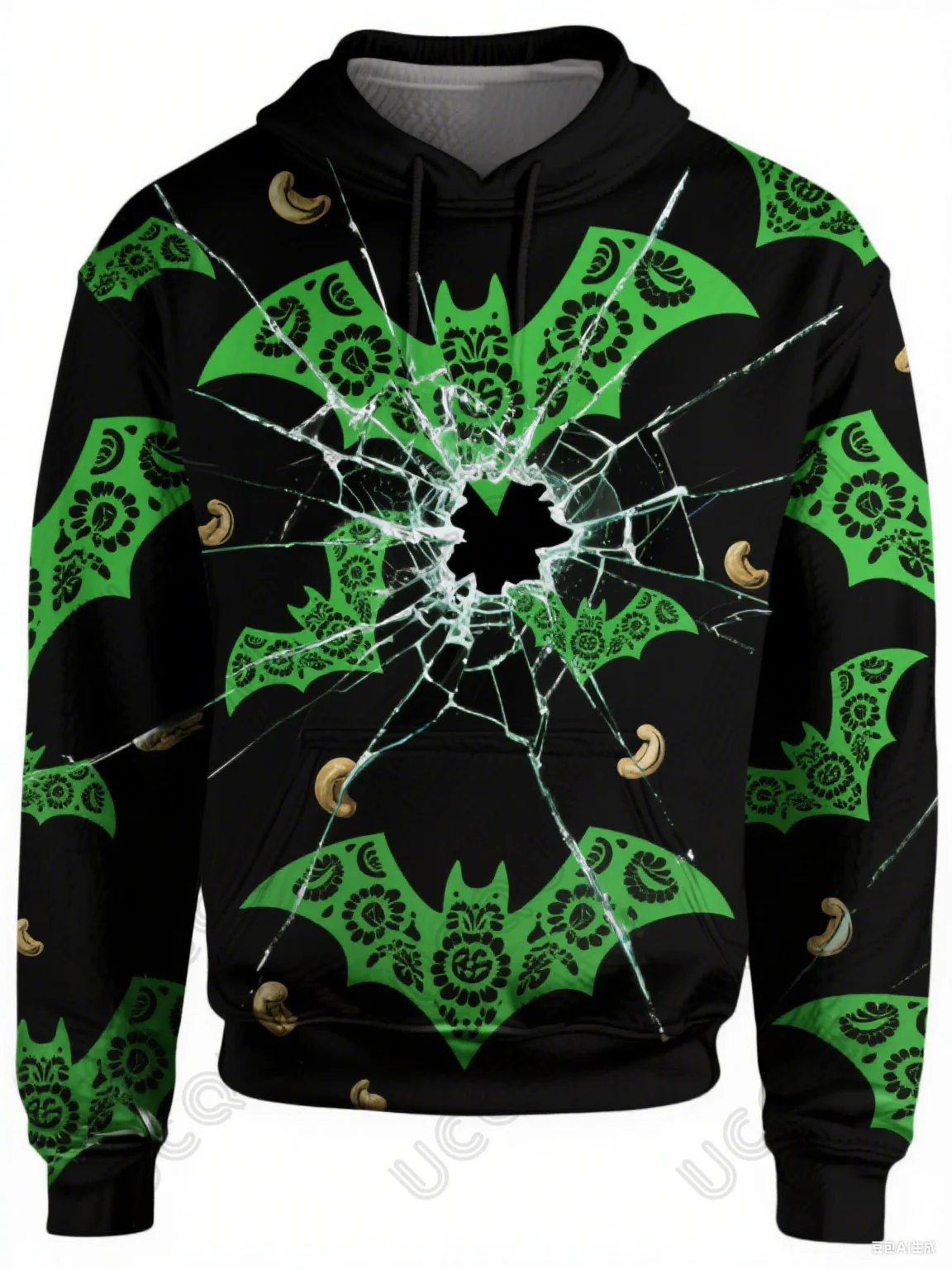 

3D Men's 2025 Halloween New Autumn and Winter Street Sweater Clothing Graffiti Print Hoodie Fashion Trend Pullover