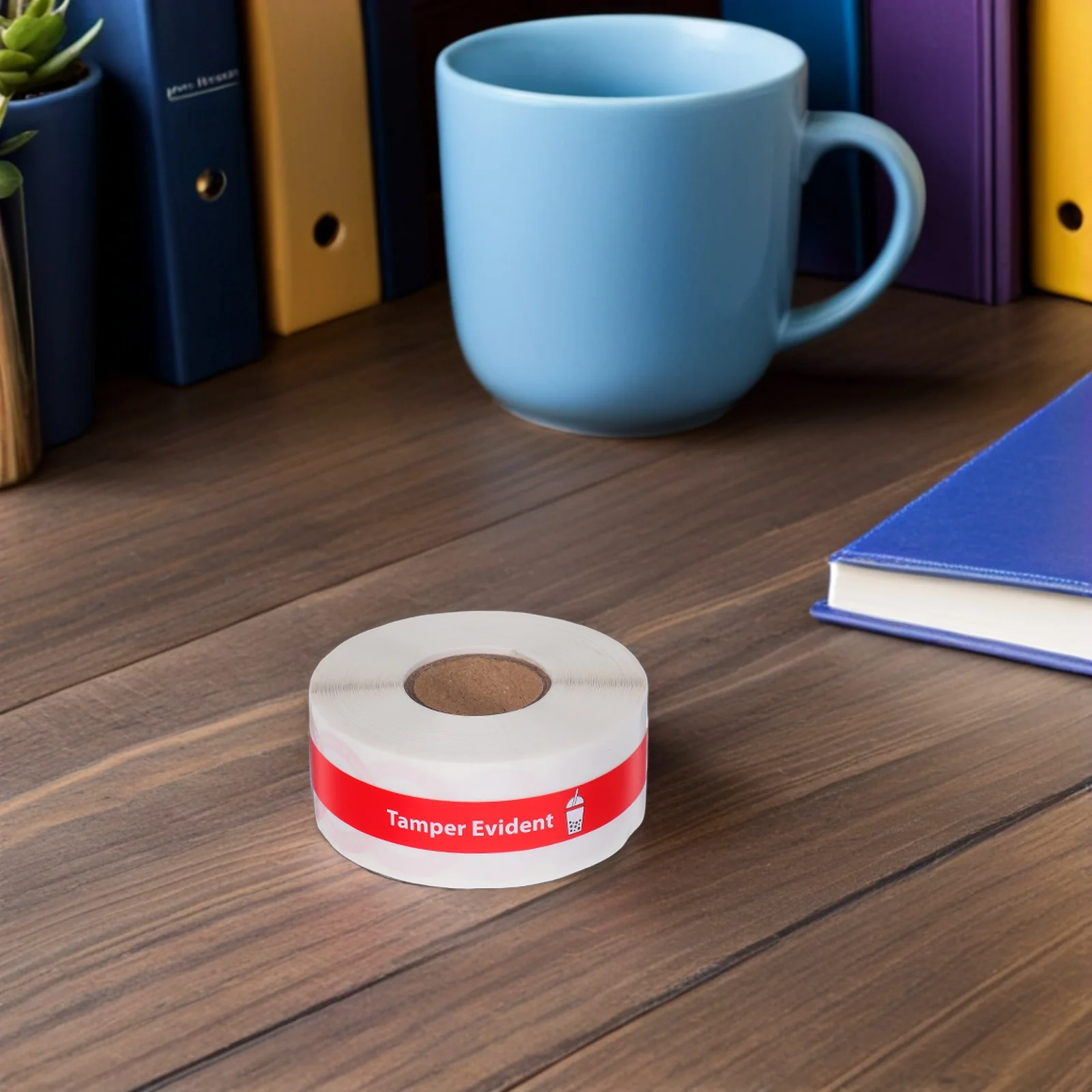 

2 Rolls Secure Tamper Seal Stickers Drink Cap Labels Self Adhesive Food Packaging Sealing Seals Fast Food Takeout Safety