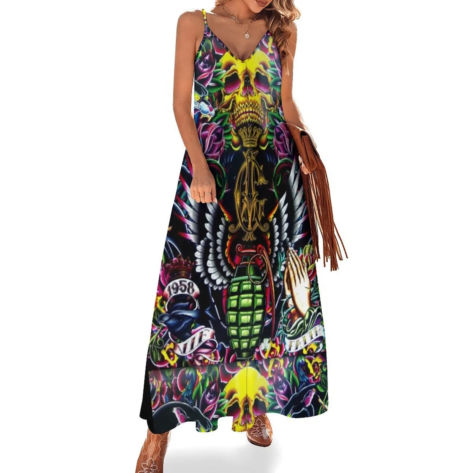 

Ed Hardy Shop in Melbourne Sleeveless Dress elegant guest wedding dress elegant dress