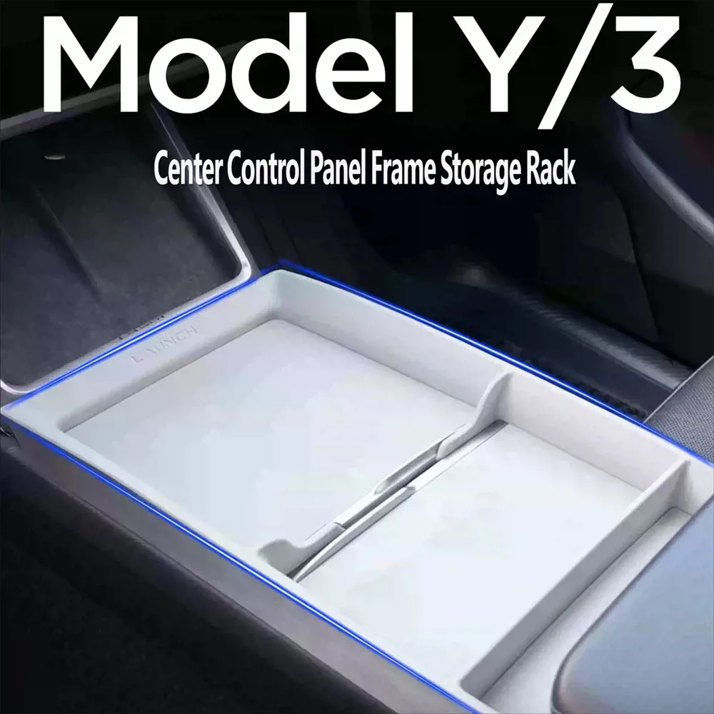 

For Tesla Model 3/Y/YL Center Console Armrest Storage Tray Organizer Box ABS Interior Accessories