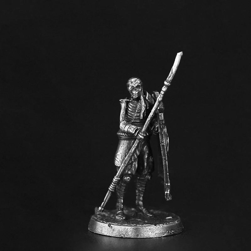 Figurines d'action en métal, squelette ancien, guerrier fantôme, jouets, cadeaux, pièces de jeu de société, modèle de soldat, accessoires d'ornement miniatures