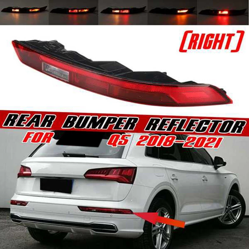 

LED Brake Lights Stop Reverse Light Rear For Q5 2018 2019 2020 2021 Rear Bumper Signal Lower Tail Lamp