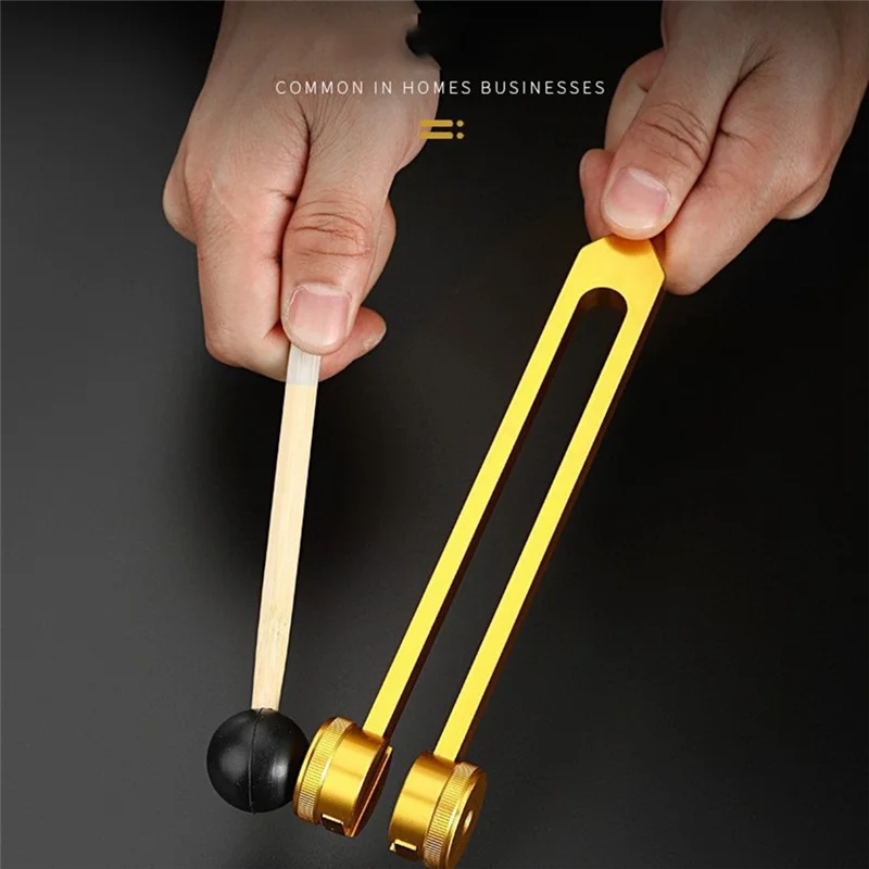 

B48B-Aluminum Tuning Fork 3Pcs For Relaxation - 128Hz, 256Hz, 512Hz Set Ideal For Meditation And Group Healing