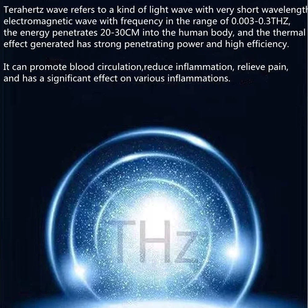 Appareil de thérapie Thz magnétique Terahertz Wave, lumière cellulaire, chauffage électrique, souffleurs de massage sains, plaques de physiothérapie