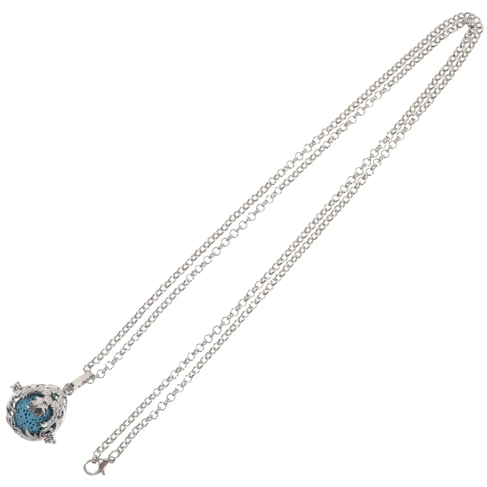 

Essential Oil Necklace Perfume Diffuser Locket Hollow Pendant Assorted Colors Fashion Aromatherapy Chain Women Necklace Stylish
