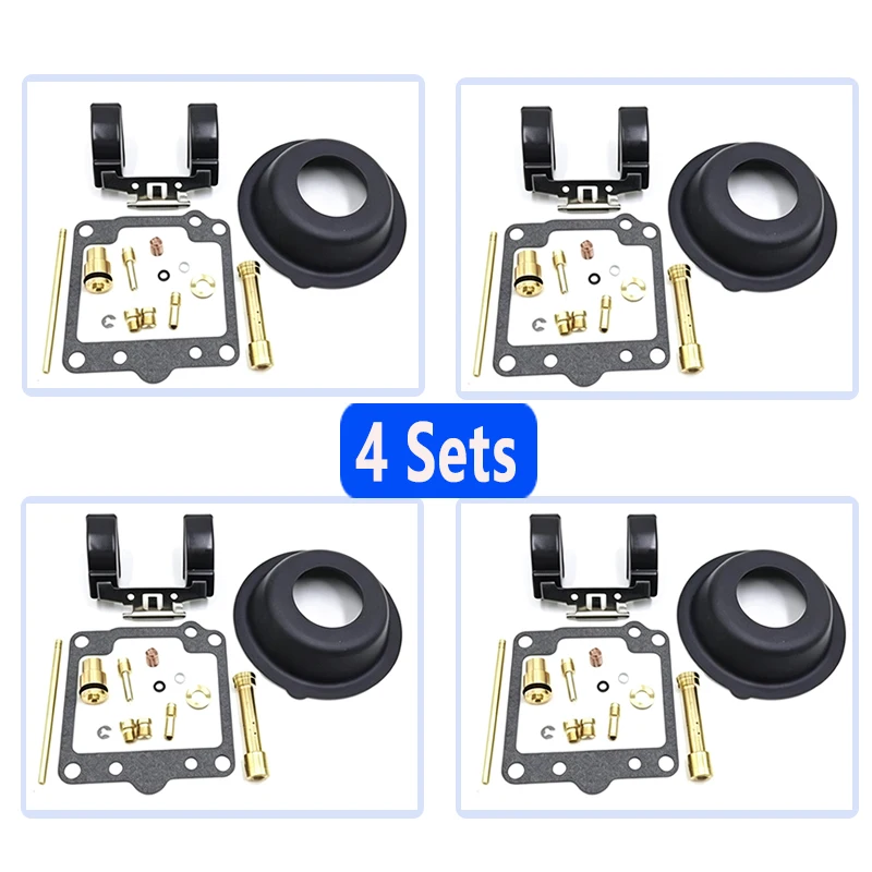 Kit de réparation de carburateur, 4 ensembles, pour moto Suzuki série GS650 1981-1983 à 4 cylindres