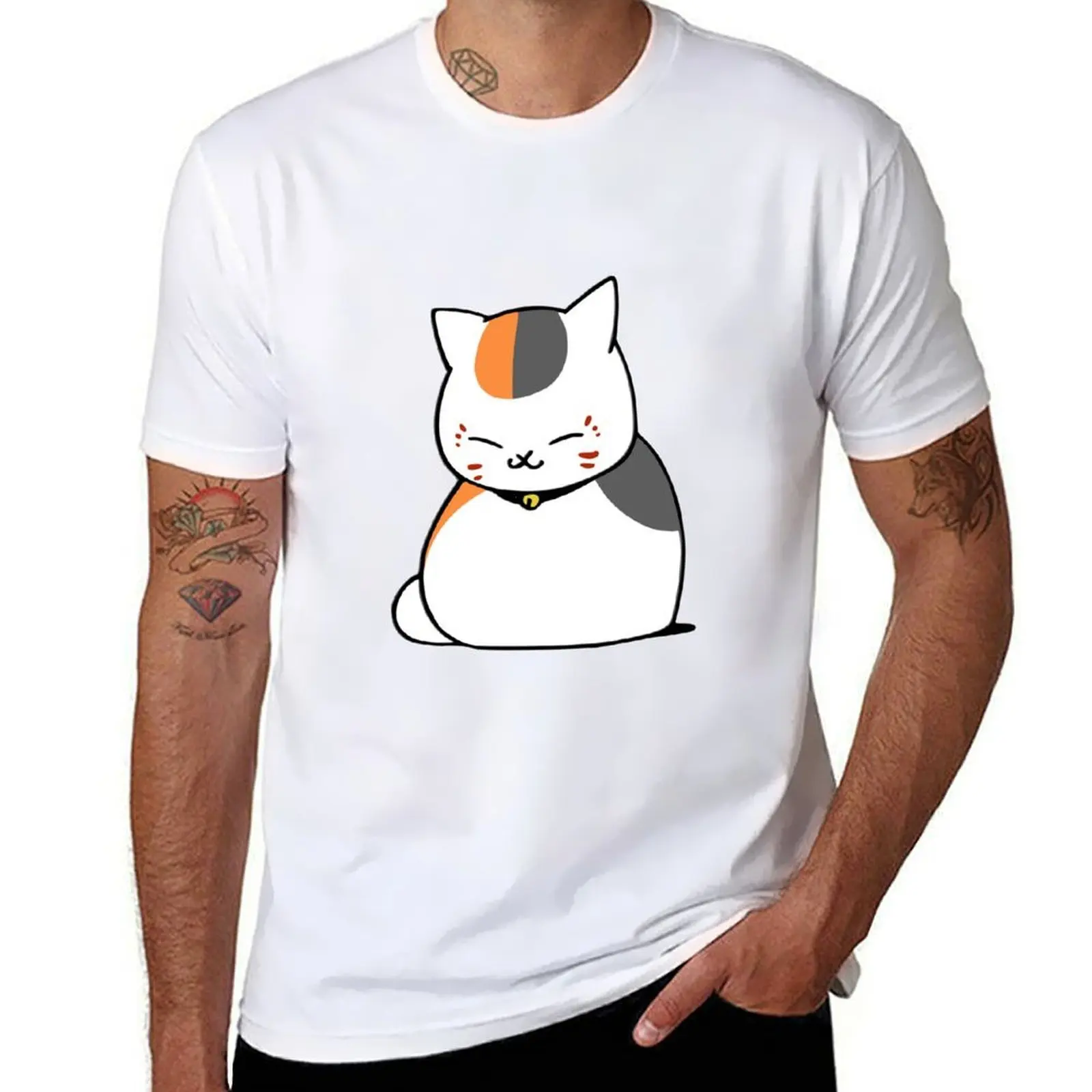 

Sleepy Manjuu (aka Nyanko Sensei) T-Shirt man t shirt cotton high quality t shirts for man pack cotton T-Shirt