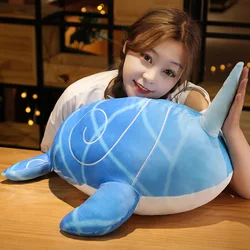 Game Genshin Impact Plush Doll Tartaglia Childe Whale Plush Toys Zhongli Dragon Pillows Cosplay Cartoon toy Kids Gift