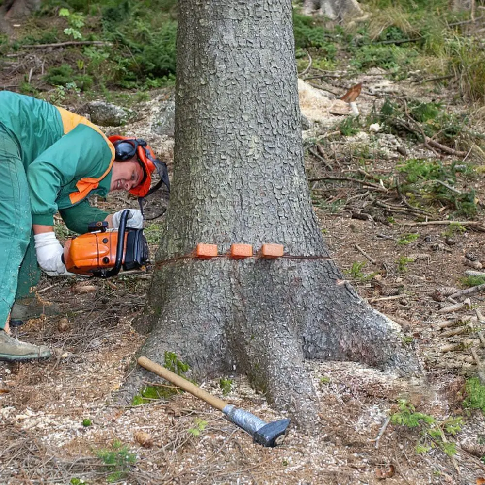Tree Felling Wedges For Chainsaw 7 5 Inch Logging Tool Plastic Spiked Cutting Equipment Forestry Garden Power Parts