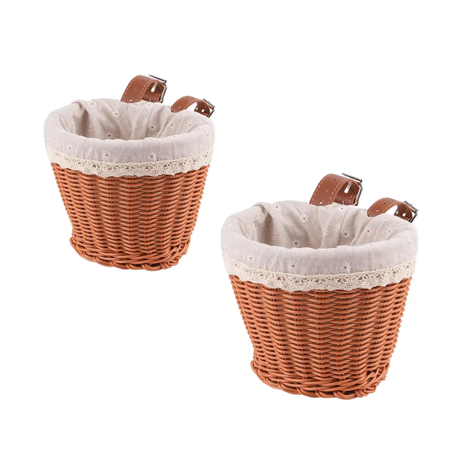 Bike Basket Liner Bike Accessories Easy to Install Woven Portable Bike Basket