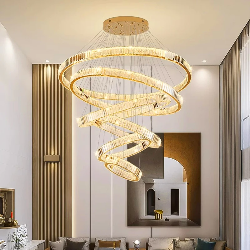 decoración del hogarLámparas colgantes, candelabro de cristal de lujo para sala de estar, lámpara colgante para dormitorio, luz de techo, iluminación interior