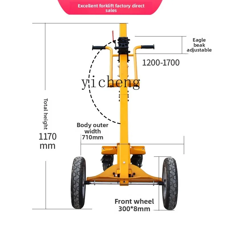A1 Hand Push Gas Cylinder Cart Liquid Oxygen Cylinder Cart Manual Handling Cart