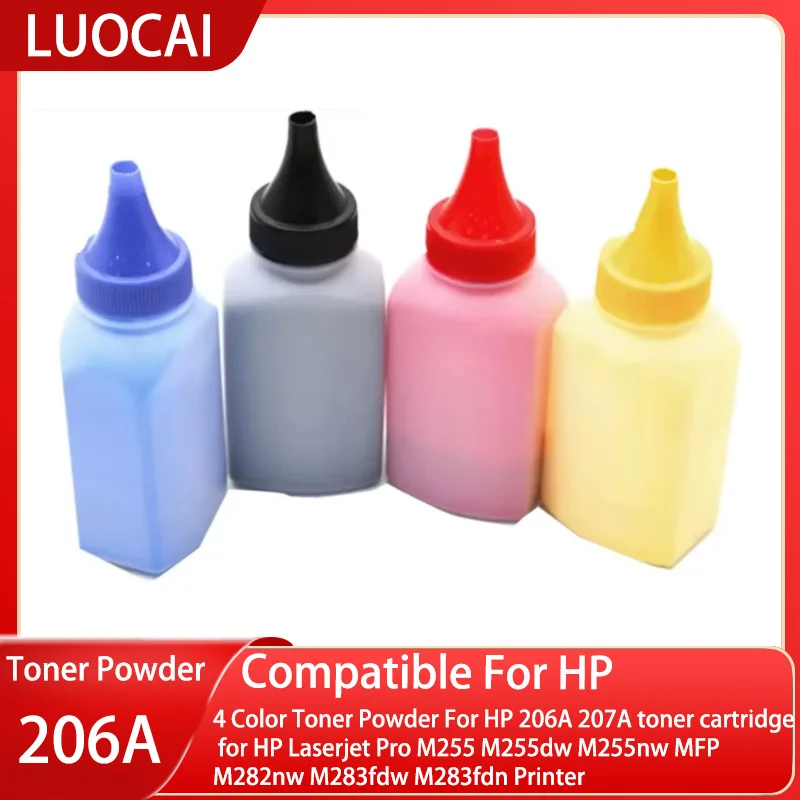 

4 цвета тонер-порошок для HP 206A 207A тонер-картридж для HP Laserjet Pro M255 M255dw M255nw MFP M282nw M283fdw M283fdn принтер