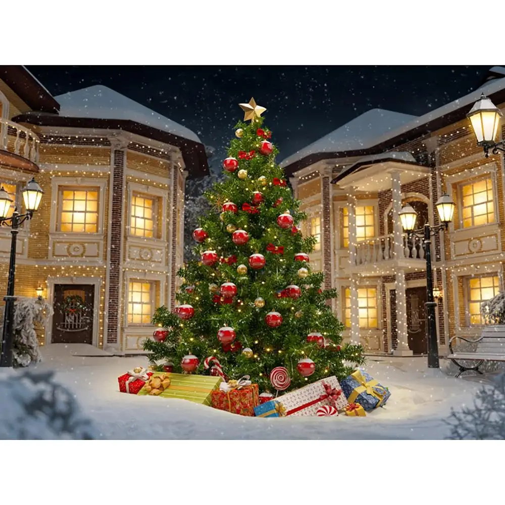 SHUOZHIKE Art Fabric Photography Backdrops  Prop Christmas Theme Photography Background  200509L-02