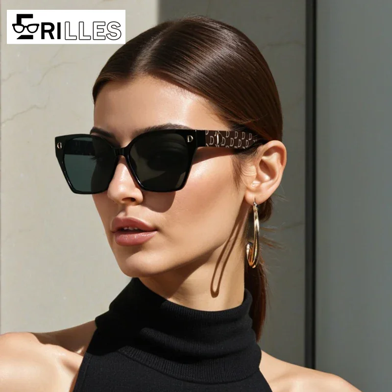UV400 Cat Eye Sunglasses, Full Frame Polarized Lenses with Retro Design, Fashion Statement for Men and Women, Trendy Accessory