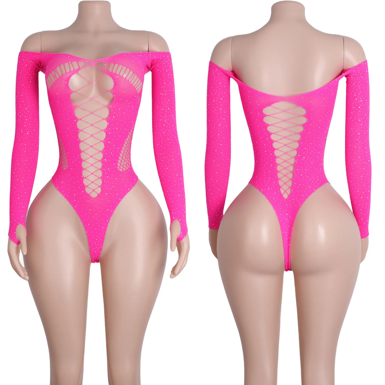 شبكة صيد السمك ارتداءها ملابس الرقص الغريبة بالجملة مثير كلوبوير متجرد العروض شبكة الملابس الداخلية العصرية ملهى ليلي ملابس الملابس الداخلية
