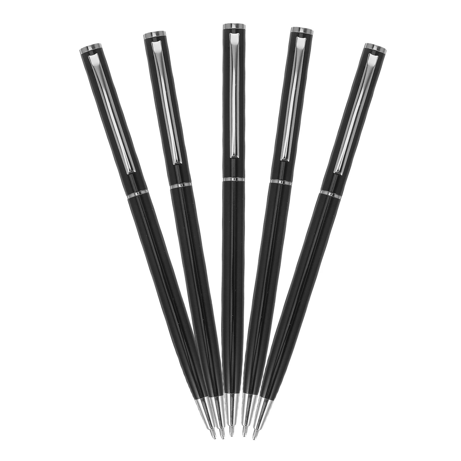 

5 PCS Business Ballpoint Pen Signature Metal for Pens Writing Fountain Retractable School