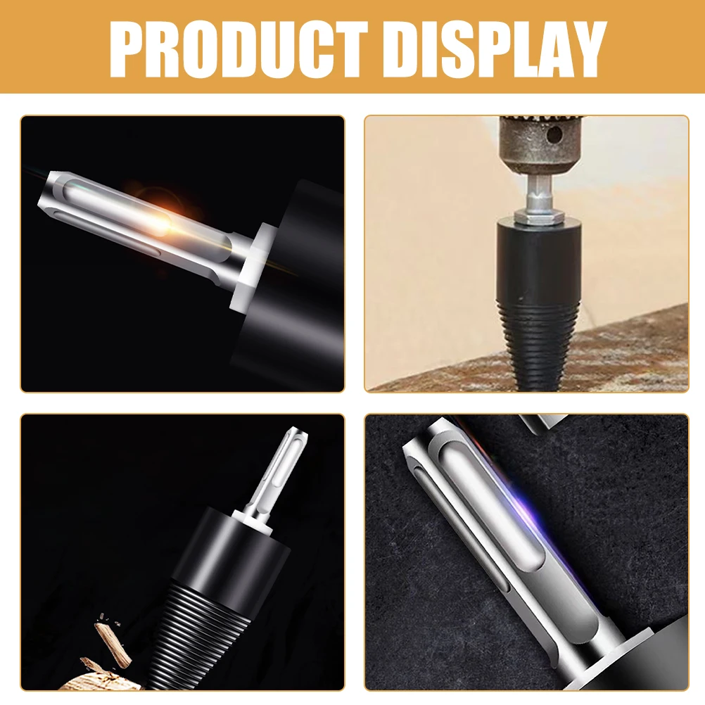 

6 Pcs Drill Connecting Rod Socket Adaptor Bit Extension Adapters Square Handle Accessories for Sockets Steel