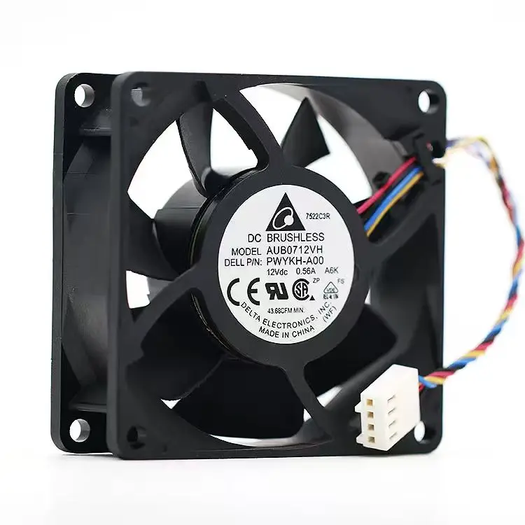 AUB0712VH 12V 0.56A 7CM 7025 4-Wire PWM Temperature Controlled Cooling Fan for Delta