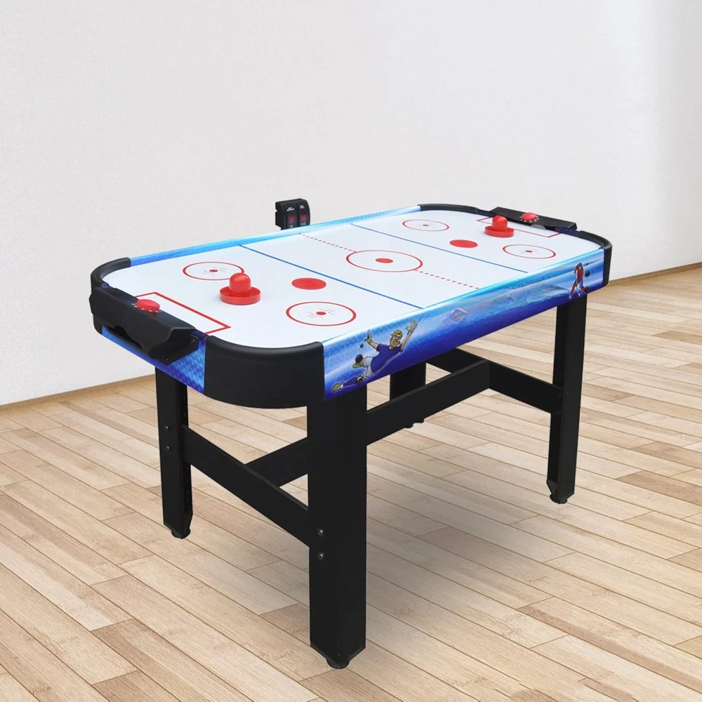 Air Hockey 42-In 3-In-1 Air Hockey Multi-Game Table with Soccer and Target Nets for Kids Fast-Paced Fun Air Hockey