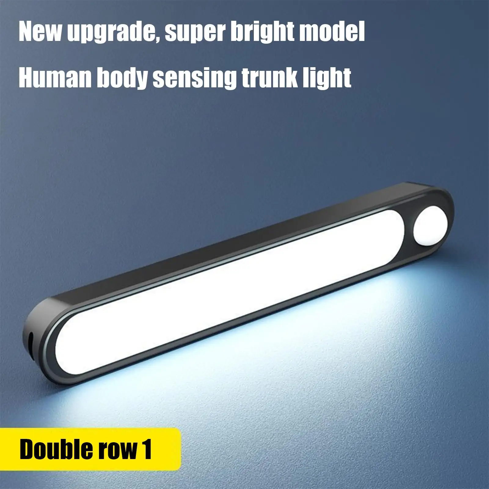 Rechargeable Car LED Sensor Light with Magnetic Mount Auto Induction Floor Trunk Hood Lighting Manual and Sensing Modes