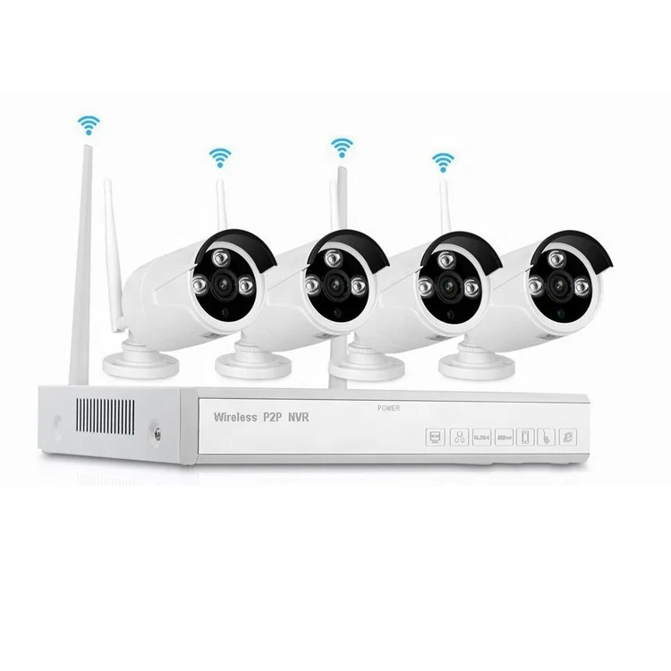 Wireless NVR Kit 4CH NVR 1080P WIFI Home Security Camera Monitor P2P Video Surveillance Kit CCTV Security System