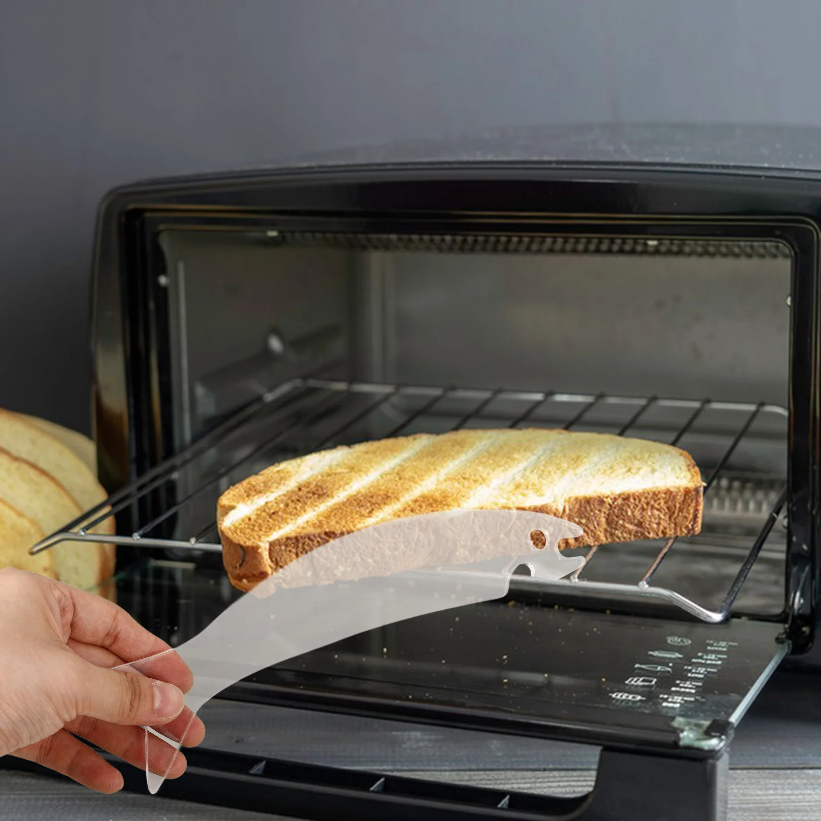 

Oven Rack Pull Push Tool Acrylic Heat-Resistant Tray Puller Easy Grip Push-Pull Stick for Convenient Oven Rack Placement