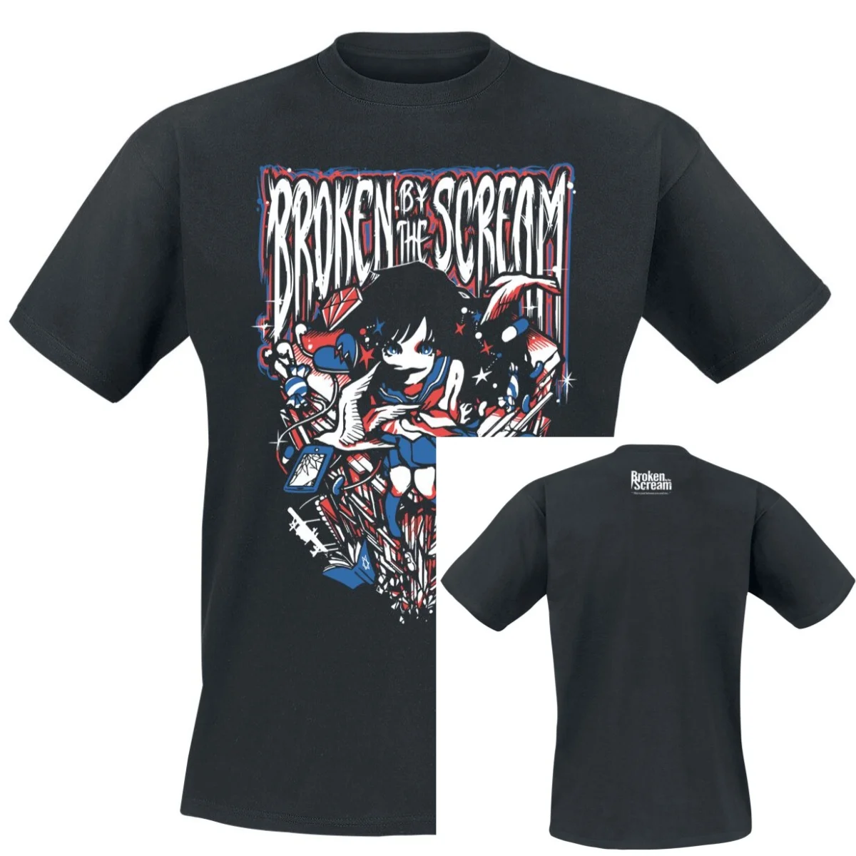 2026 Broken By The Scream Grafik-Baumwoll-Band-T-Shirt Unisex Sommer Kurzarm Mode-Marke Tee Luxus Lässige Vintage-T-Shirts – Detail 2