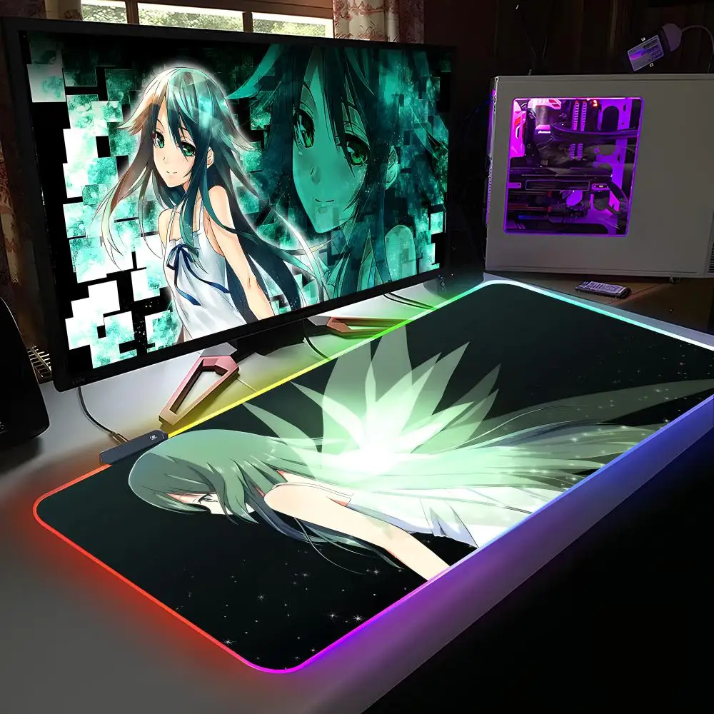 

Saya no Uta Mouse Pad RGB Rubber Computer Laptop Official Game Colored esports Aesthetic Pretty Fashion Luxury Mat