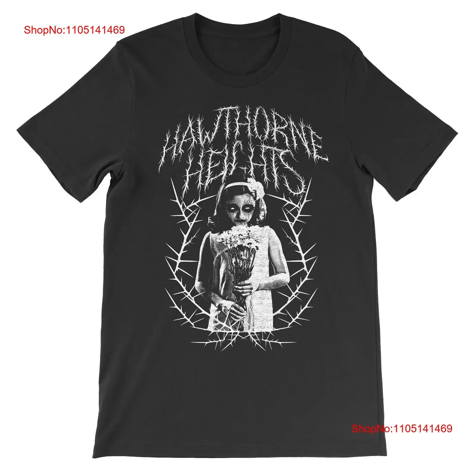 تي شيرت الصمت باللونين الأبيض والأسود Hawthorne Heights S 5XL JU369 قميص مغسول عتيق للارتداء اليومي جرافيك ممتد