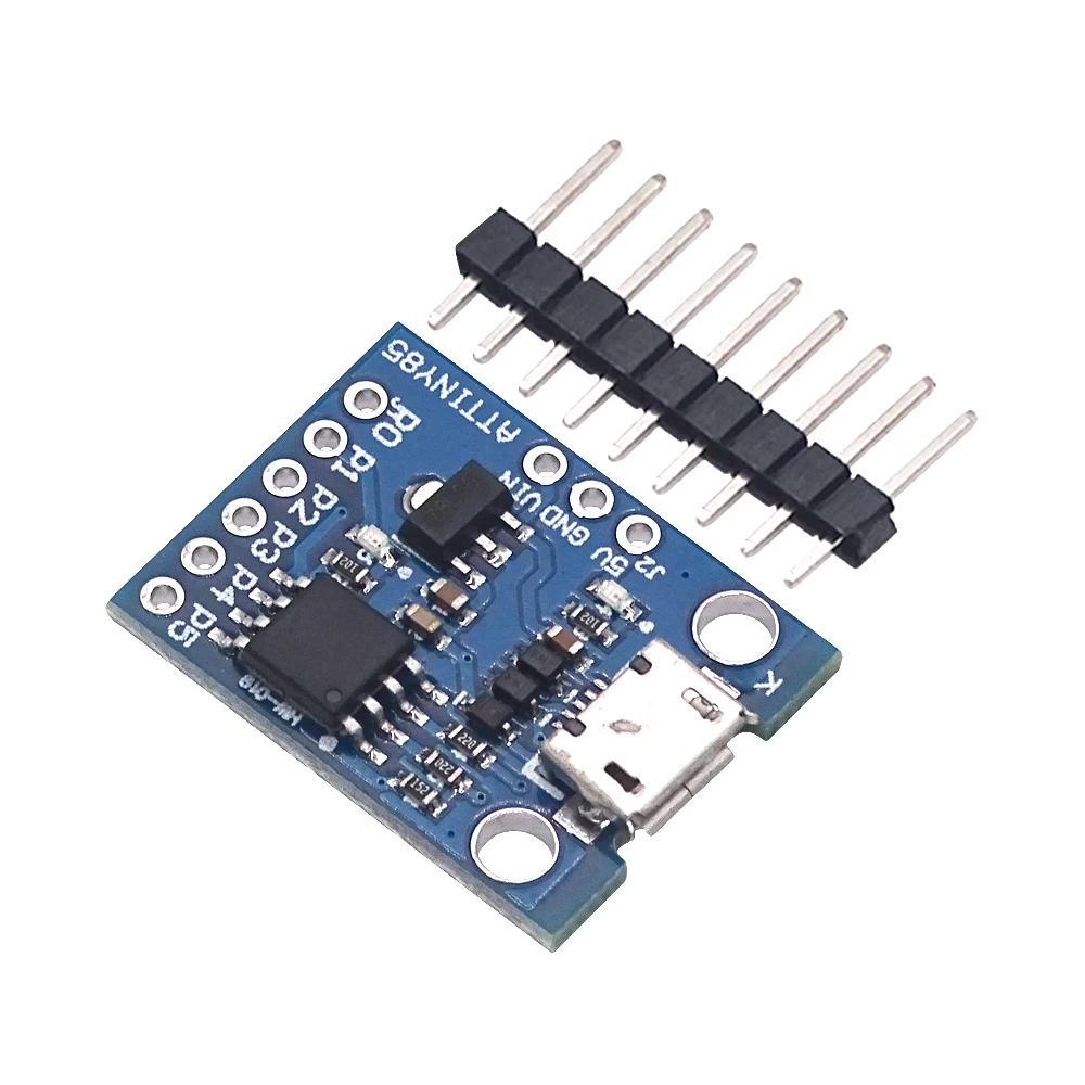 ATtiny85 Digispark Kickstarter Micro USB Microcontroller Development Board Shield Module For Arduino IDE 500mA 5V Regulator I2C