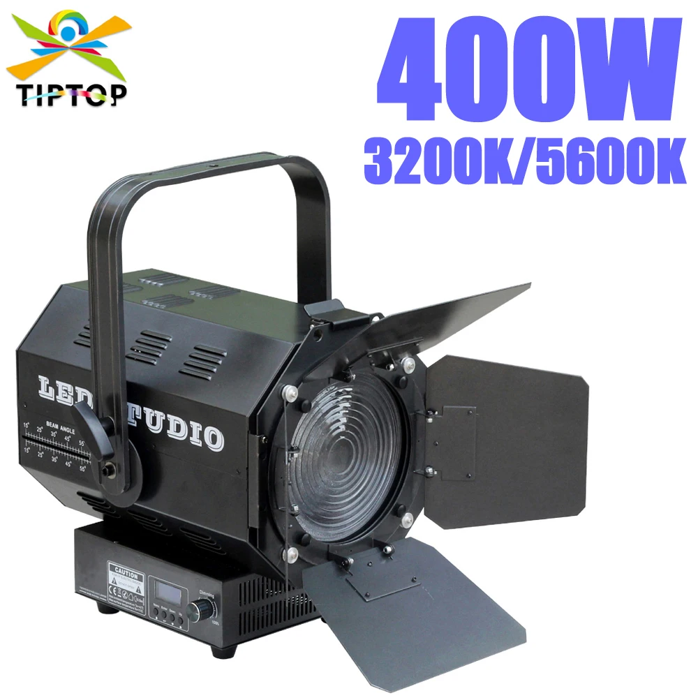 

TIPTOP TP-020 400W Led Studio Light Manual Zoom 15-65 Degree White RGBAL 5IN1 Color Lemon Amber Linear Dimming RDM Address