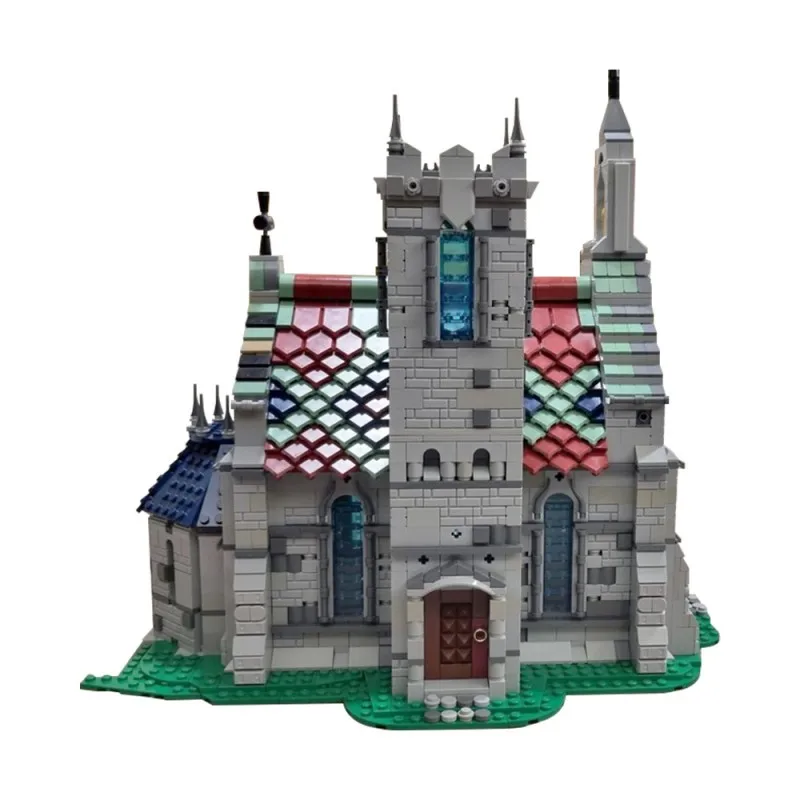 2519PCS MOC Gothic Church Building Blocks Medieval Street View Architecture Model Bricks Iders Assemble Toys Gift for Adult Kid